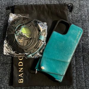 Teal Bandolier iPhone 11 Pro Case & Strap